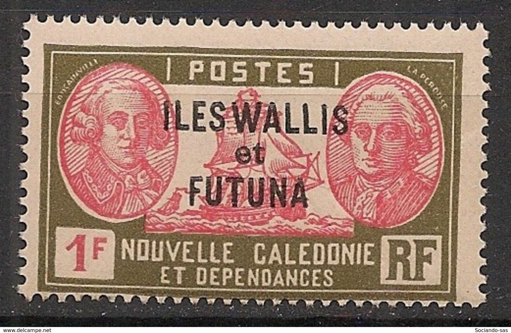 Wallis Et Futuna - 1930-38 - N°Yv. 58 - Bougainville 1f - Neuf Luxe ** / MNH / Postfrisch - Unused Stamps