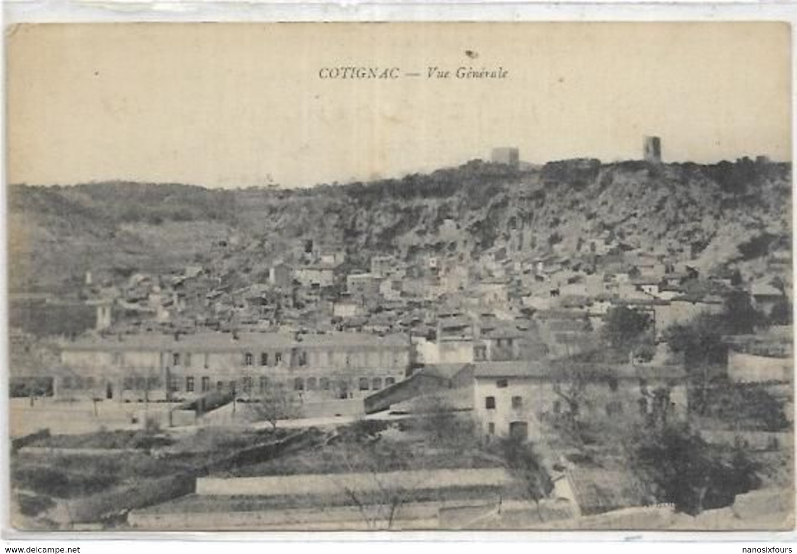 D 83.COTIGNAC.  VUE GENERALE - Cotignac