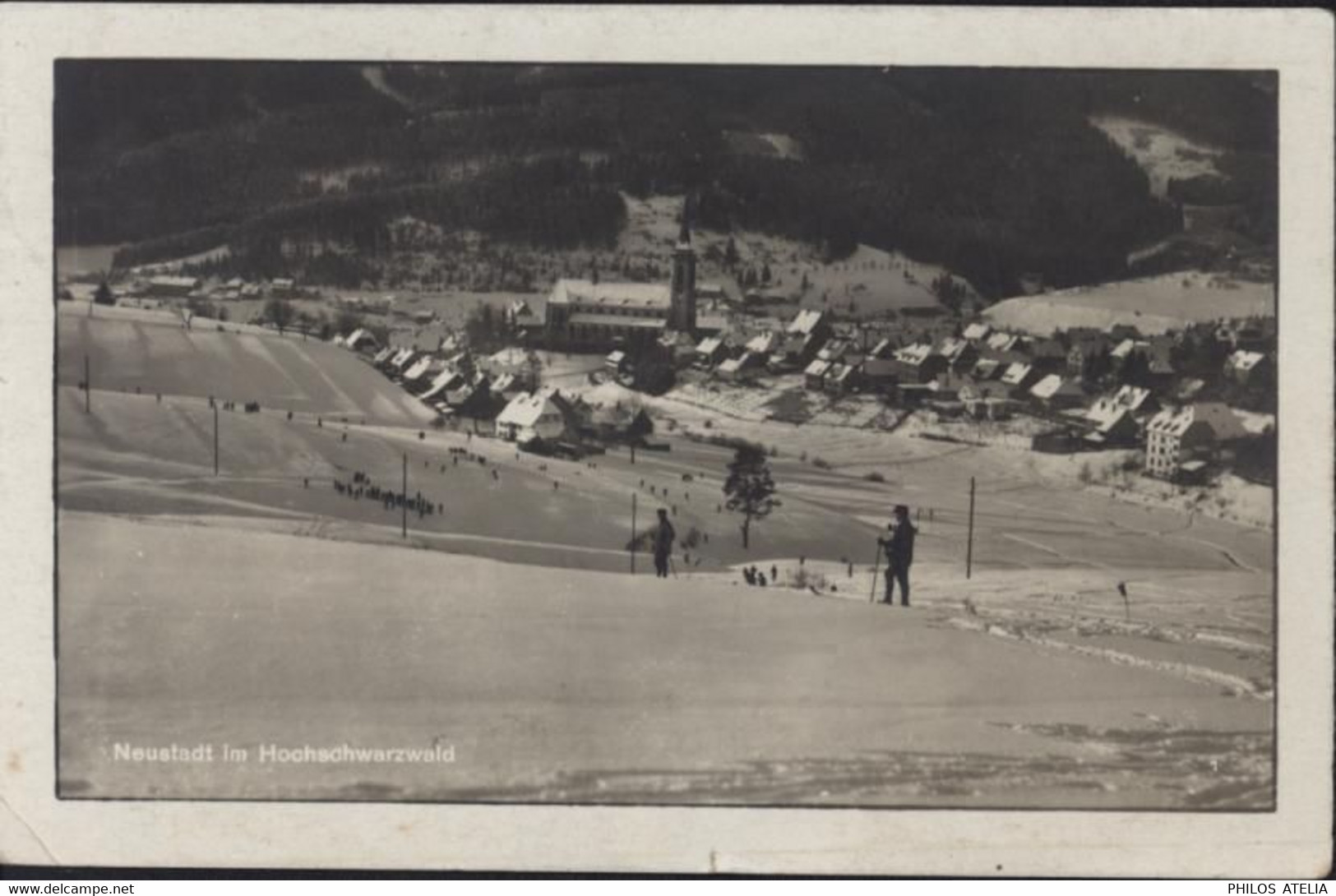 CP Allemagne Neustadt Im Hochschwarzwald Höhenluftkurort Und Wintersportplatz YT 405 CAD Neustadt 27 12 31 - Hochschwarzwald