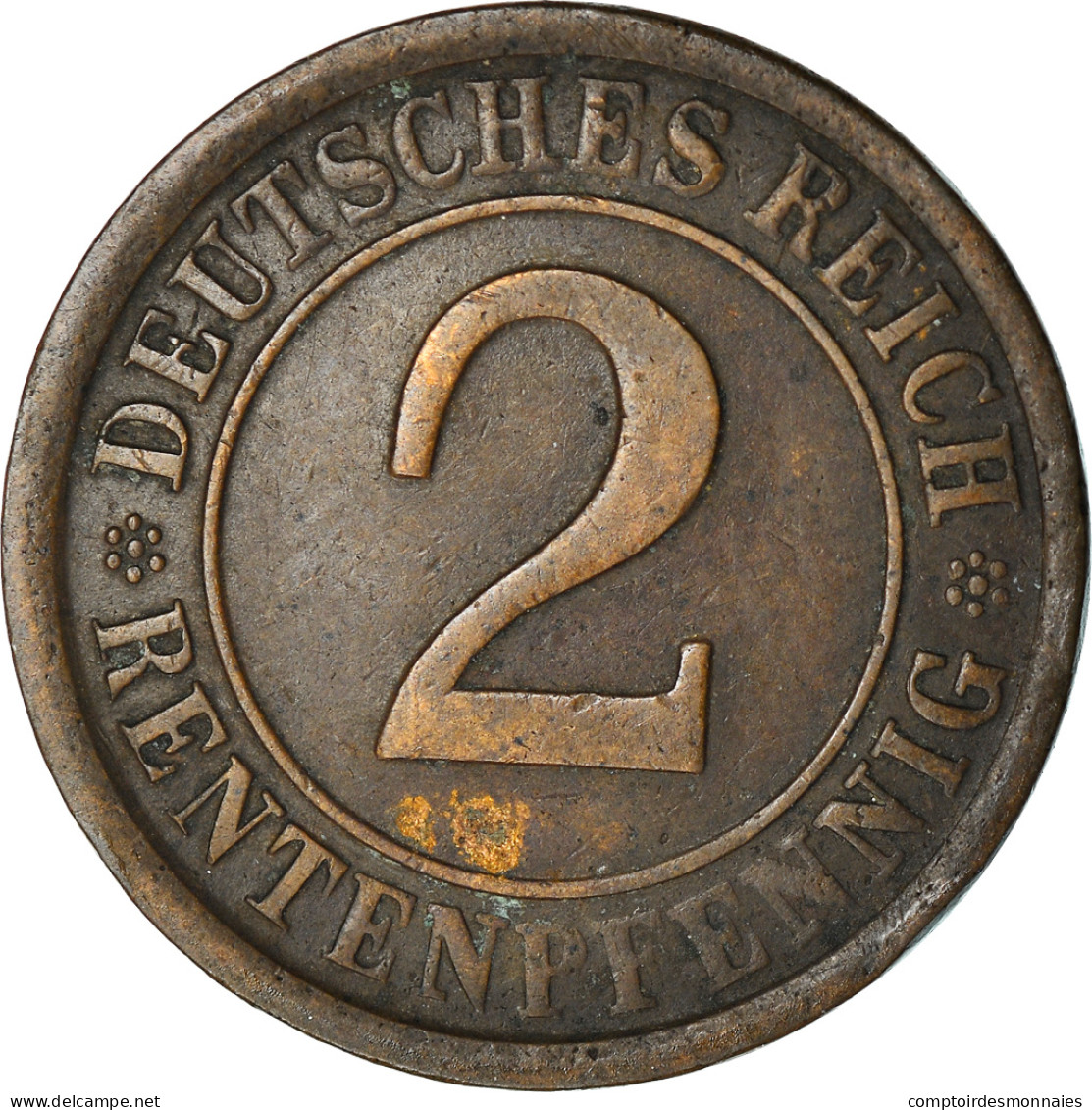 Monnaie, Allemagne, République De Weimar, 2 Rentenpfennig, 1924, Berlin, TTB - 2 Rentenpfennig & 2 Reichspfennig