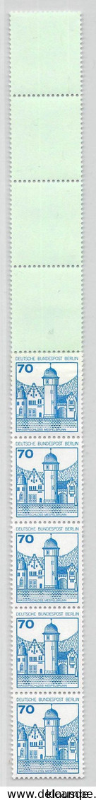 MiNr.588 RE5+4Lf Xx Berlin Burgen U.Schlösser - Roulettes