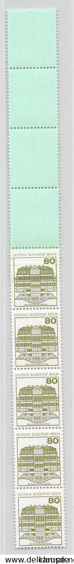 MiNr.674 RE5+4Lf Xx Berlin Burgen U.Schlösser - Roulettes