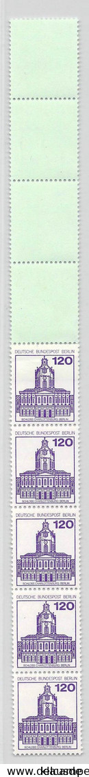 MiNr.675 RE5+4Lf Xx Berlin Burgen U.Schlösser - Roulettes