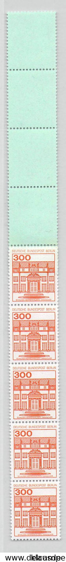 MiNr.677 RE5+4Lf Xx Berlin Burgen U.Schlösser - Rollenmarken