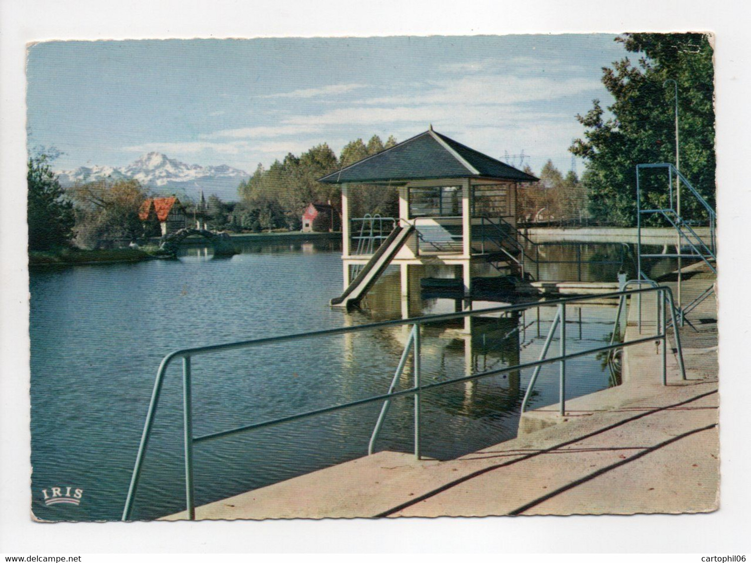 - CPSM LANNEMEZAN (65) - L'Hôpital Psychiatrique - Sa Piscine Dans Le Parc - Editions IRIS N° 3 - - Lannemezan