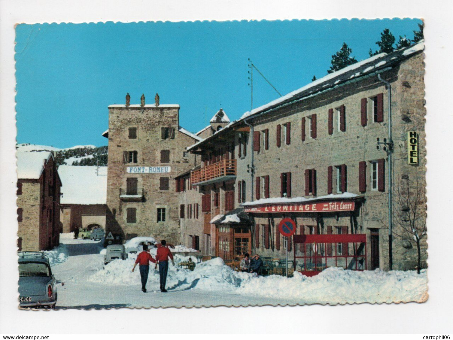 - CPSM FONT-ROMEU (66) - L'Ermitage Et Son Hôtel 1964 - Photo-Edition Goudin - - Autres & Non Classés