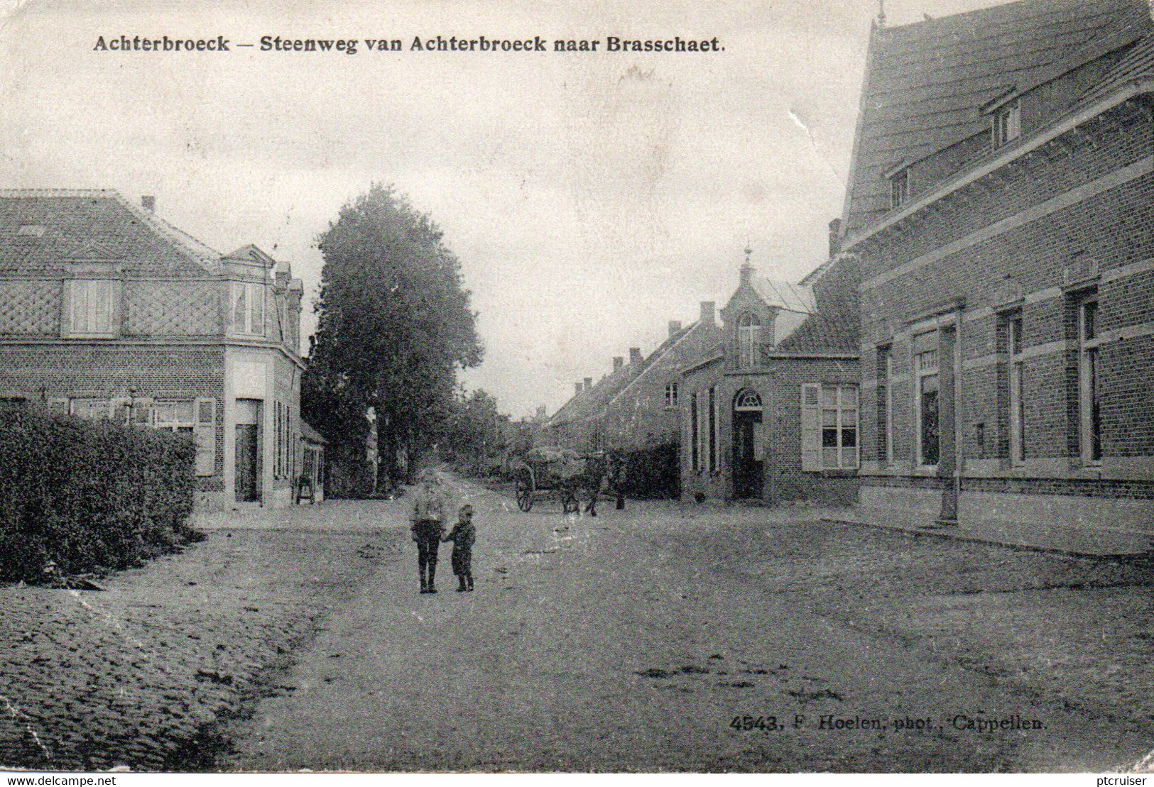 ACHTERBROECK STEENWEG VAN ACHTERBROECK NAAR BRASSCHAET 1911 BERLAER CALMPTHOUT - Essen