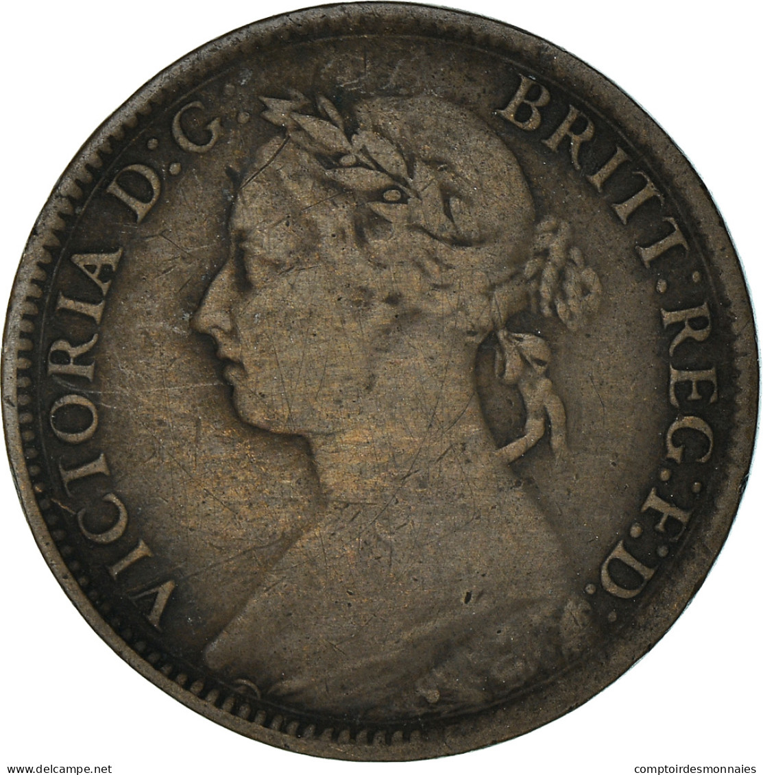 Monnaie, Grande-Bretagne, Victoria, Farthing, 1886, TTB, Bronze, KM:753 - B. 1 Farthing