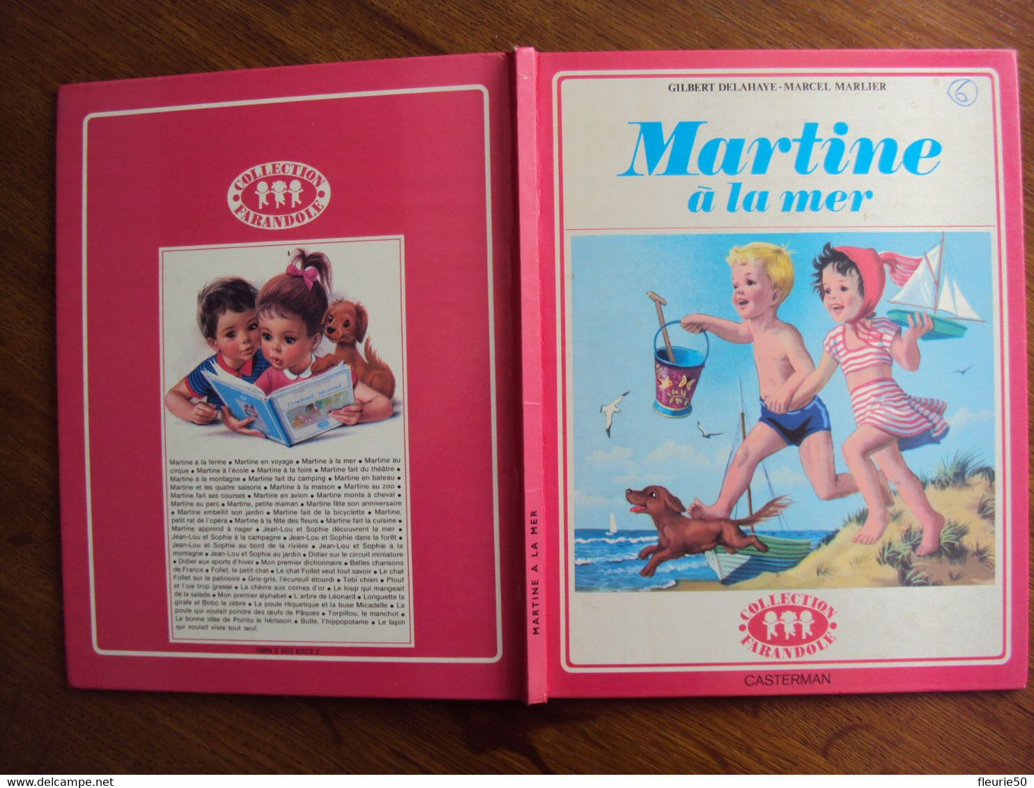 MARTINE A LA MER - Gilbert Delahaye-Marcel Marlier. Casterman 1956. Collection Farandole. - Martine