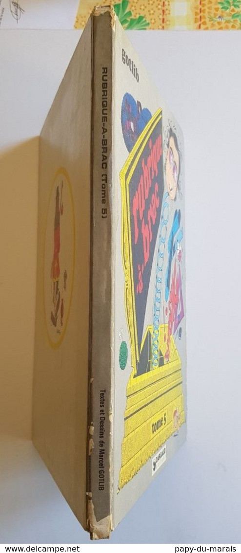 GOTLIB -RUBRIQUE A BRAC tome 5 Edition originale 1974 - TRES BON ETAT