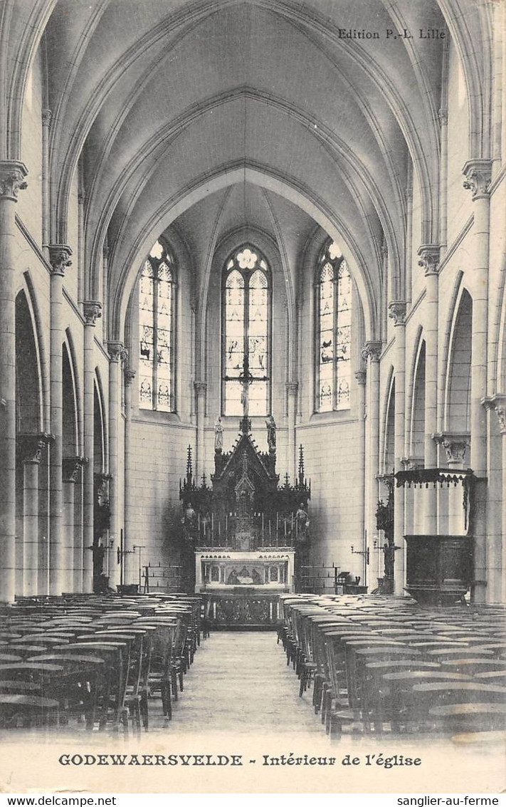 CPA 59 GODEWAERSVELDE INTERIEUR DE L'EGLISE - Altri & Non Classificati