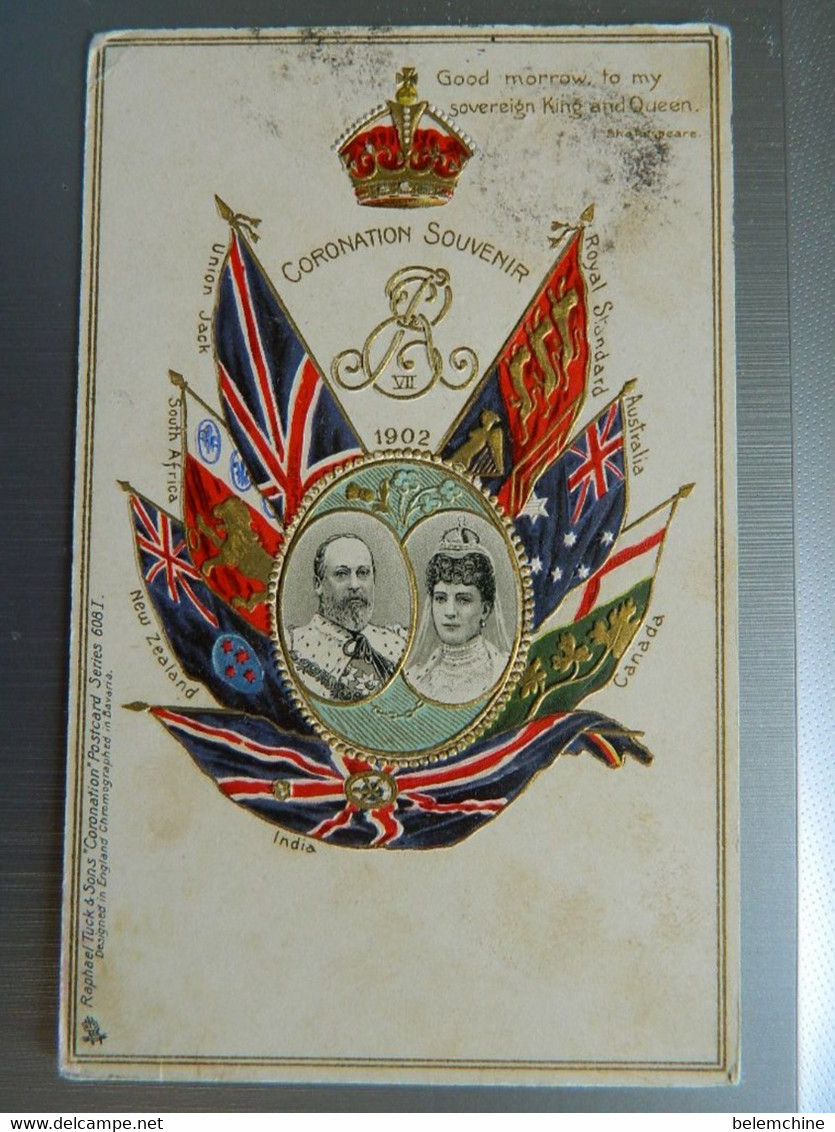 CORONATION SOUVENIR 1902       EDOUARD VII ET QUEEN ALEXANDRA - Royal Families