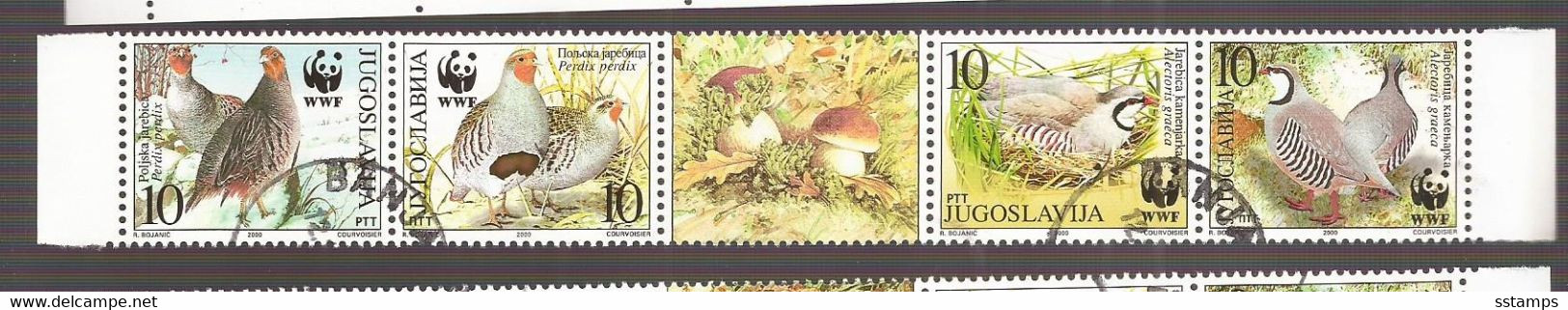 2000  2966-69  AUSVERKAUF  JUGOSLAVIJA  JUGOSLAWIEN  WWF  BIRDS REBHUHN USED - Used Stamps