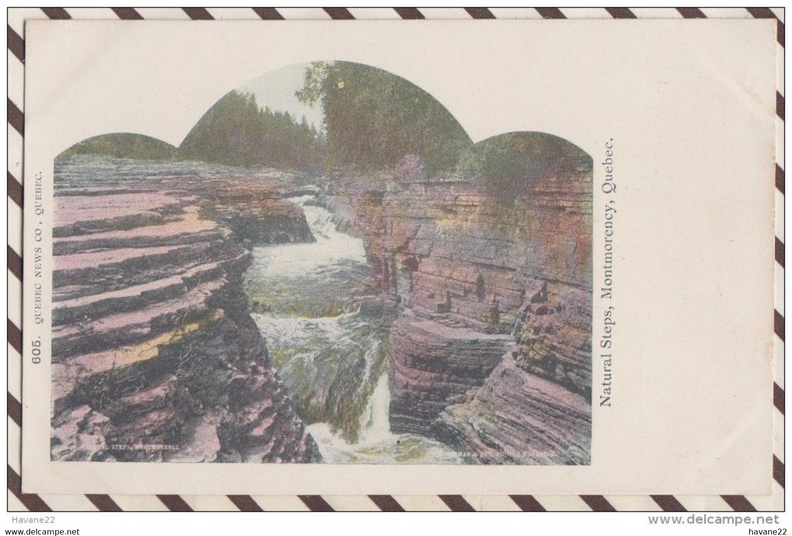 5AH2208 MONTMORENCY PRES QUEBEC MARCHES NATURELLES NATURAL STEPS 2  SCANS - Montmorency Falls