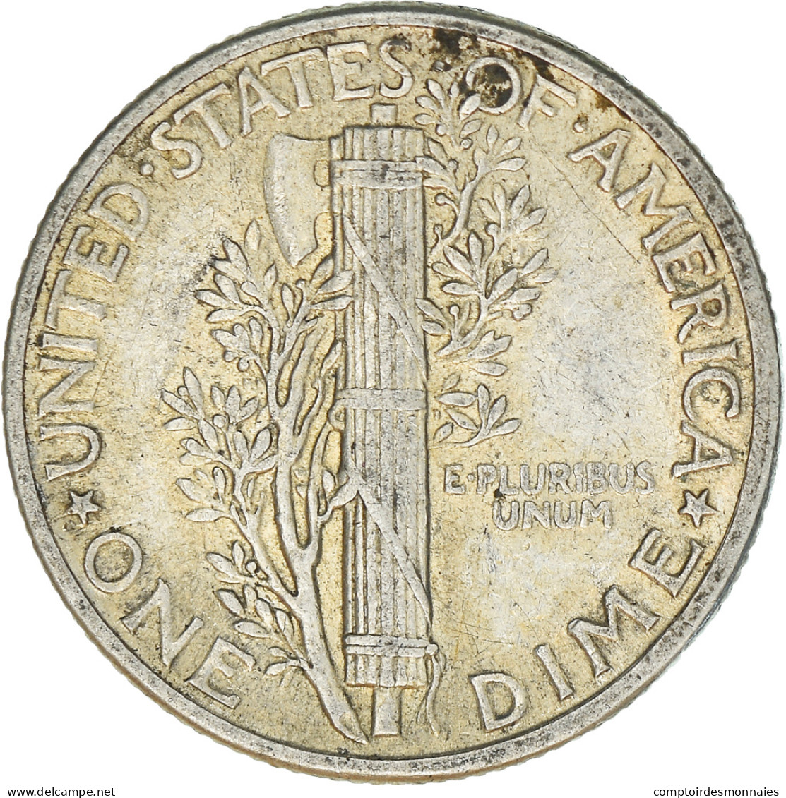 Monnaie, États-Unis, Mercury Dime, Dime, 1943, U.S. Mint, Philadelphie, TTB+ - 1916-1945: Mercury