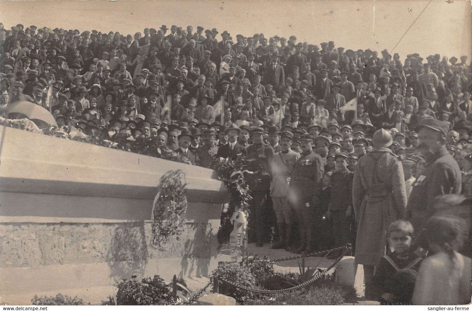 CPA MACEDOINE VELES 1919 MONUMENT AUX MORTS INAUGURATION (cliché N°2 - Nordmazedonien