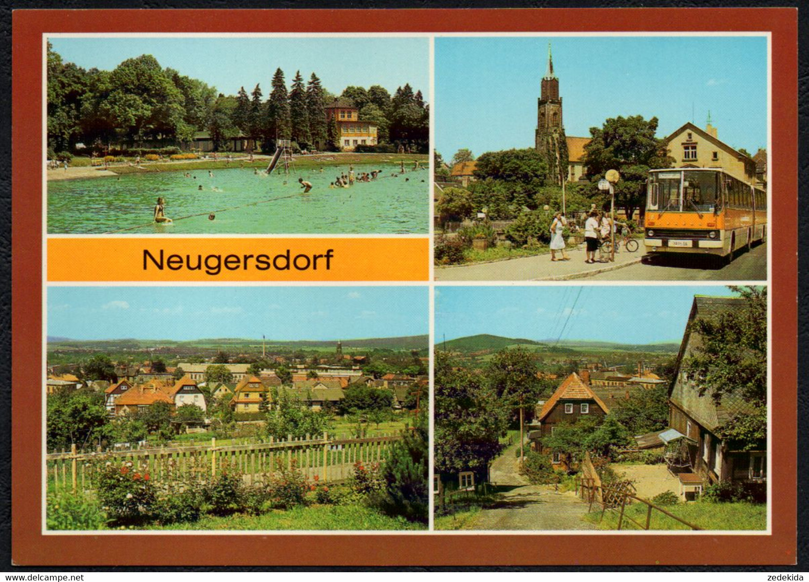 F3031 - TOP Neugersdorf Omnibus Ikarus Freibad - Bild Und Heimat Reichenbach - Loebau