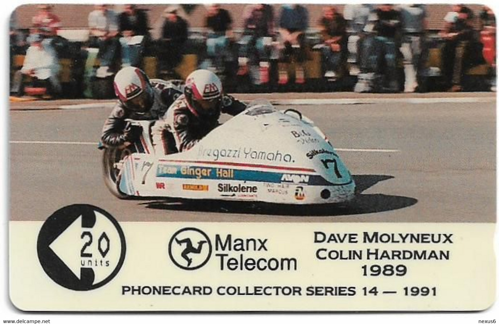 Isle Of Man - GPT - TT Racers 1991 - Molyneaux, Hardmann - 9IOMD - 1991, 5.235ex, Used - Isla De Man