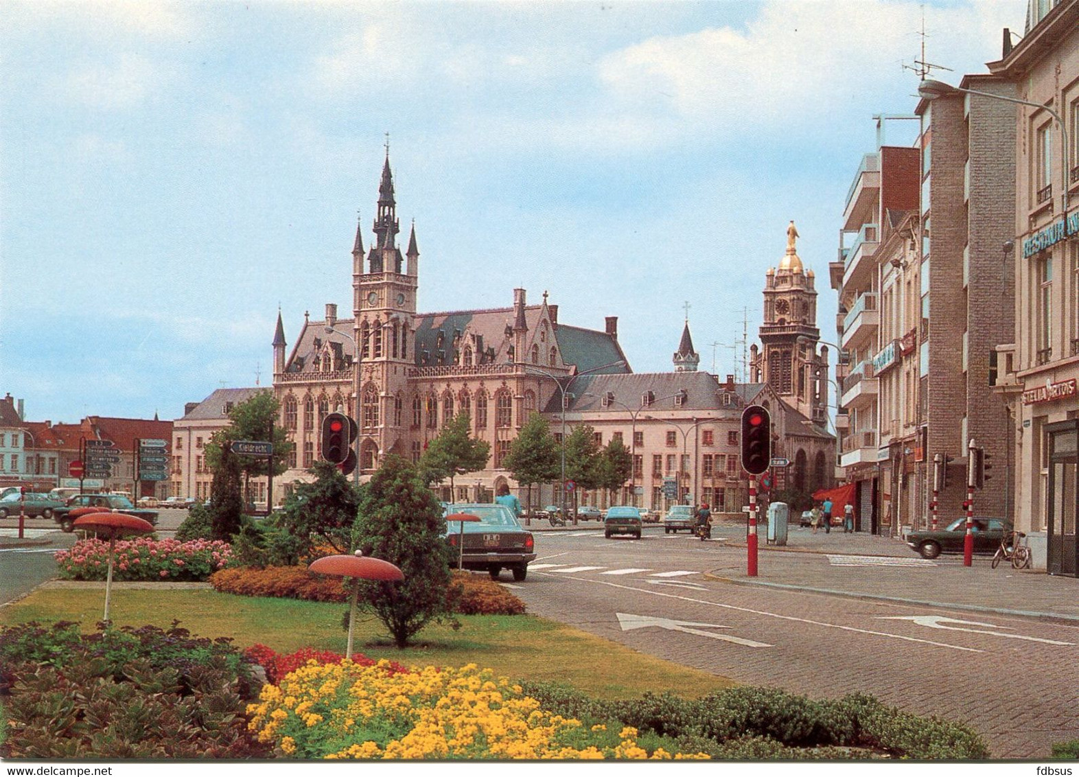 Sint Niklaas Ongelopen Kaart Kardinaal Mercierlaan  Zicht Naar Stadhuis - Uitg. Thill 6 - Sint-Niklaas