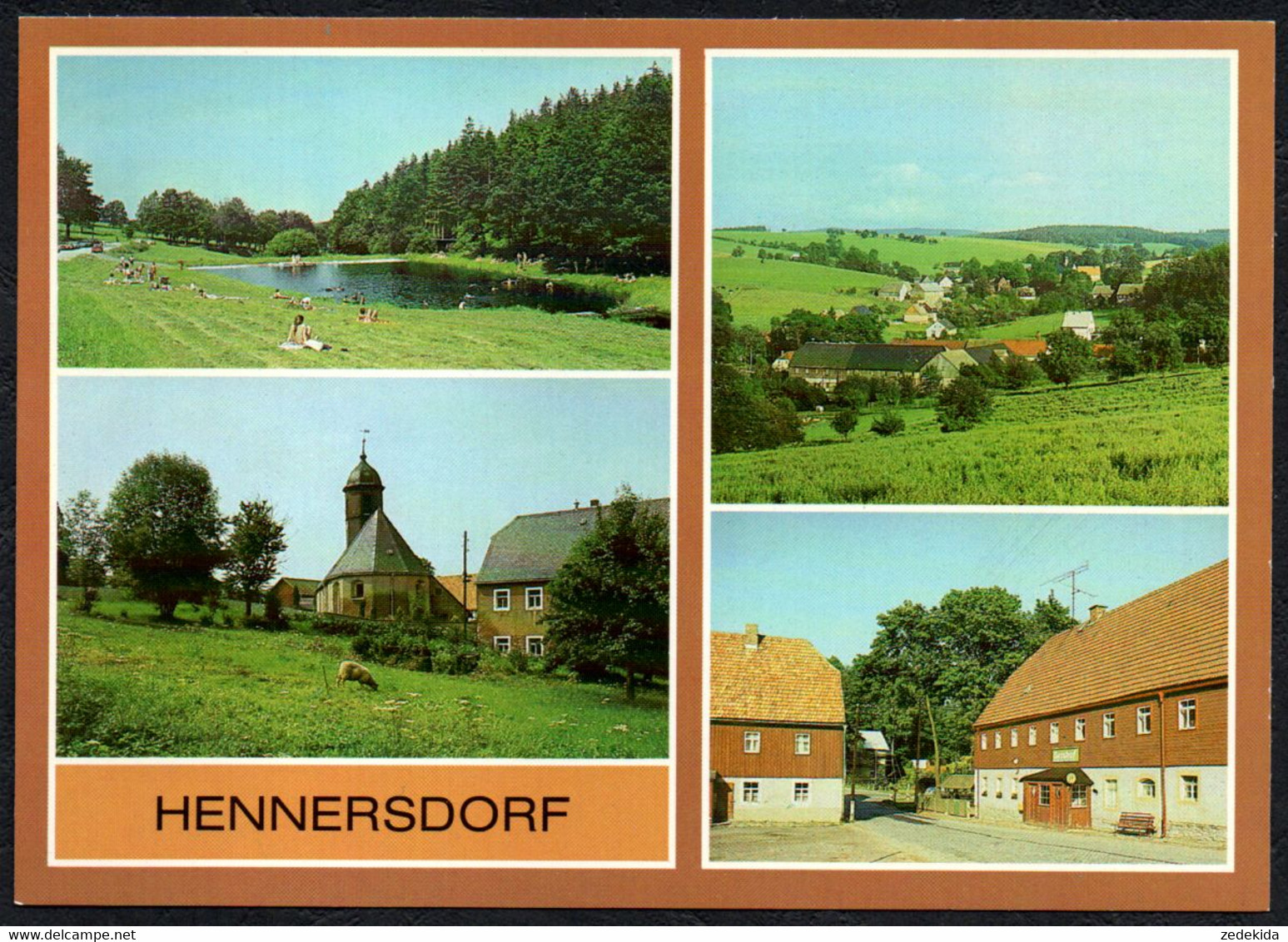 F3061 - TOP Hennersdorf Freibad Gaststätte Hennersdorf - Bild Und Heimat Reichenbach - Dippoldiswalde