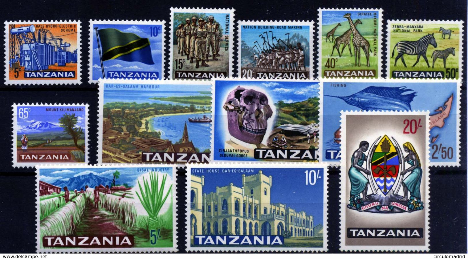 Tanzania Nº 1/14. Año 1965 - Tanzania (1964-...)