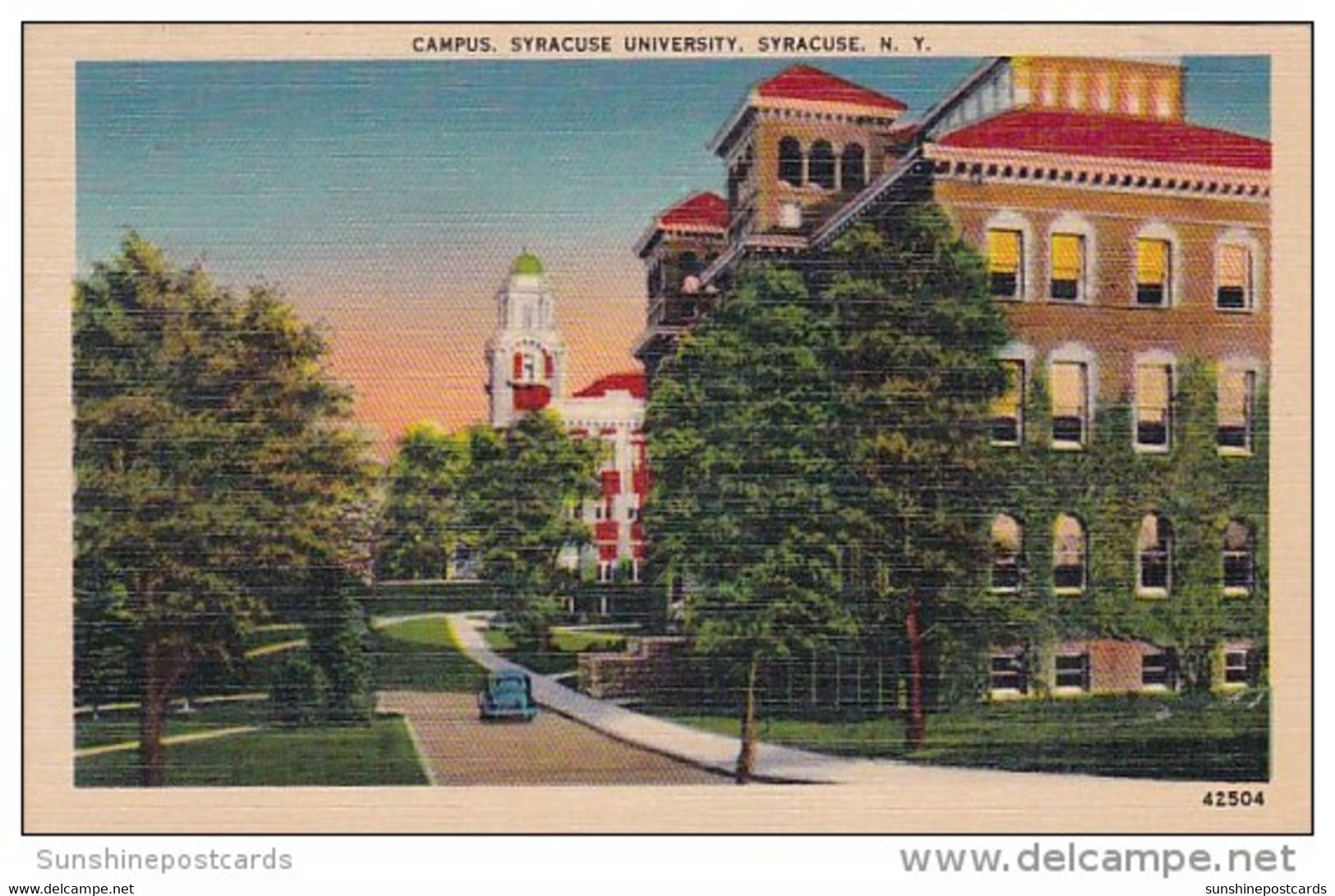 Campus Syracuse University Syracuse New York 1939 - Syracuse