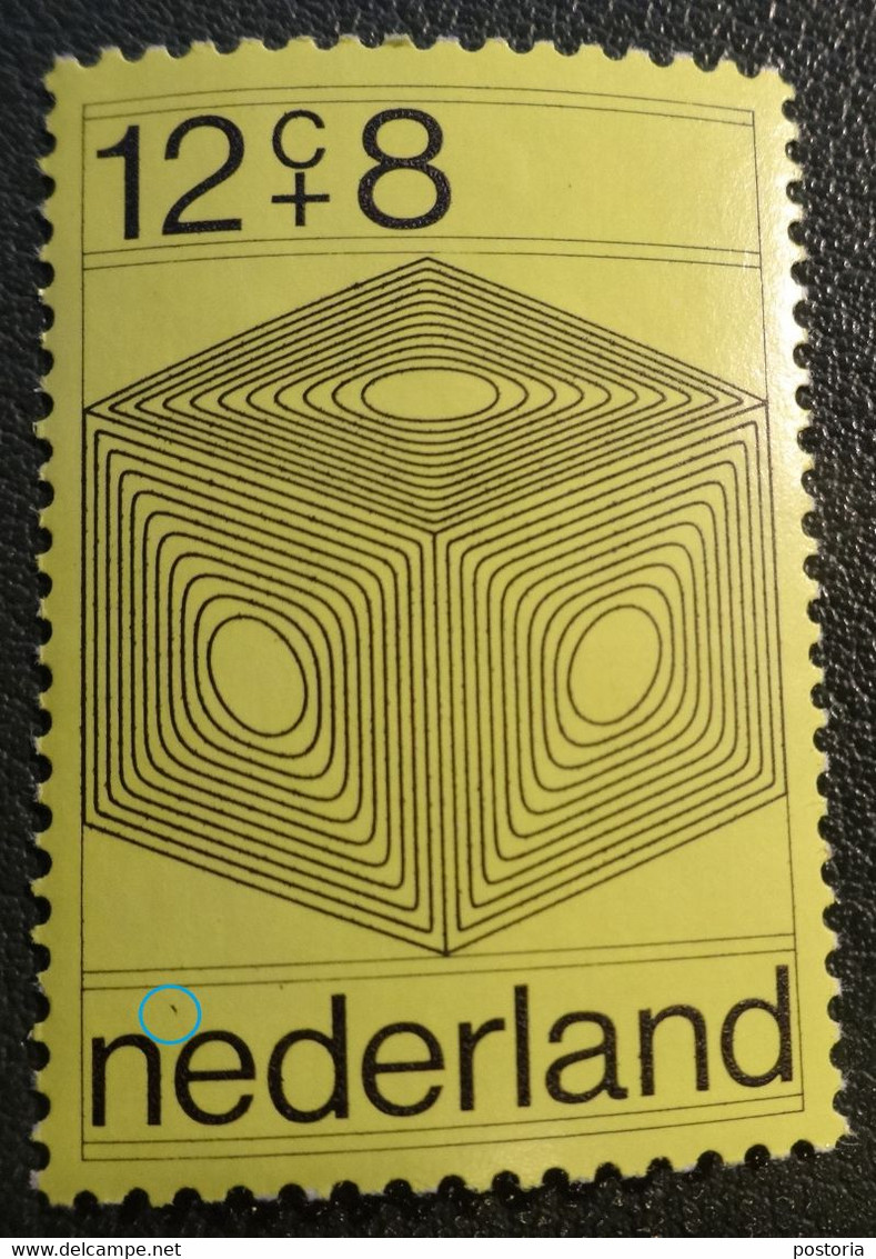 Nederland - MAST - 965 PM3 - 1970 - Plaatfout - Postfris - Zwarte Stip Bij NE Van NEDERLAND - Variétés Et Curiosités