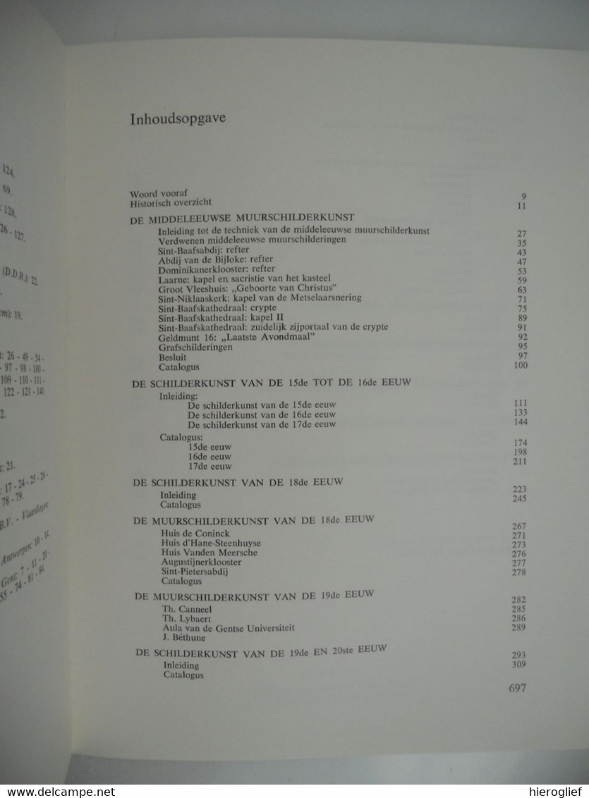 GENT 1975 - 1000 JAAR KUNST & CULTUUR I muurschilderkunst schilderkunst tekenkunst graveerkunst beeldhouwkunst