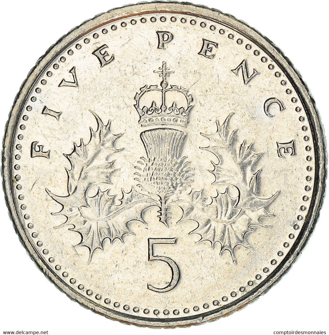 Monnaie, Grande-Bretagne, Elizabeth II, 5 Pence, 2005, TTB+, Copper-nickel - 5 Pence & 5 New Pence