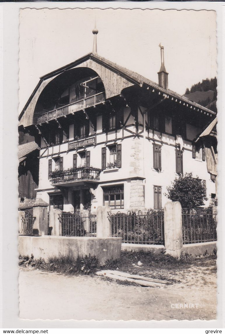 Cerniat, Hôtel De La Berra. Carte-photo - Cerniat 