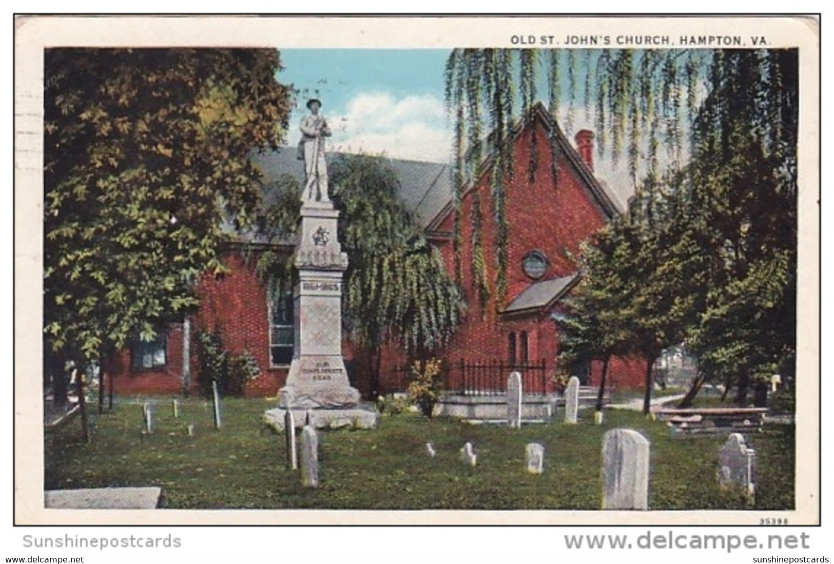 Old Saint John's Church Hampton Virginia 1934 - Hampton