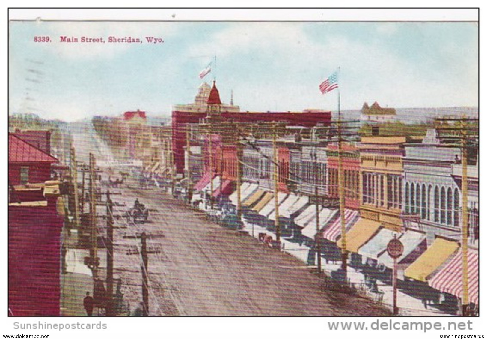 Main Street Sheridan Wyoming 1909 - Sheridan