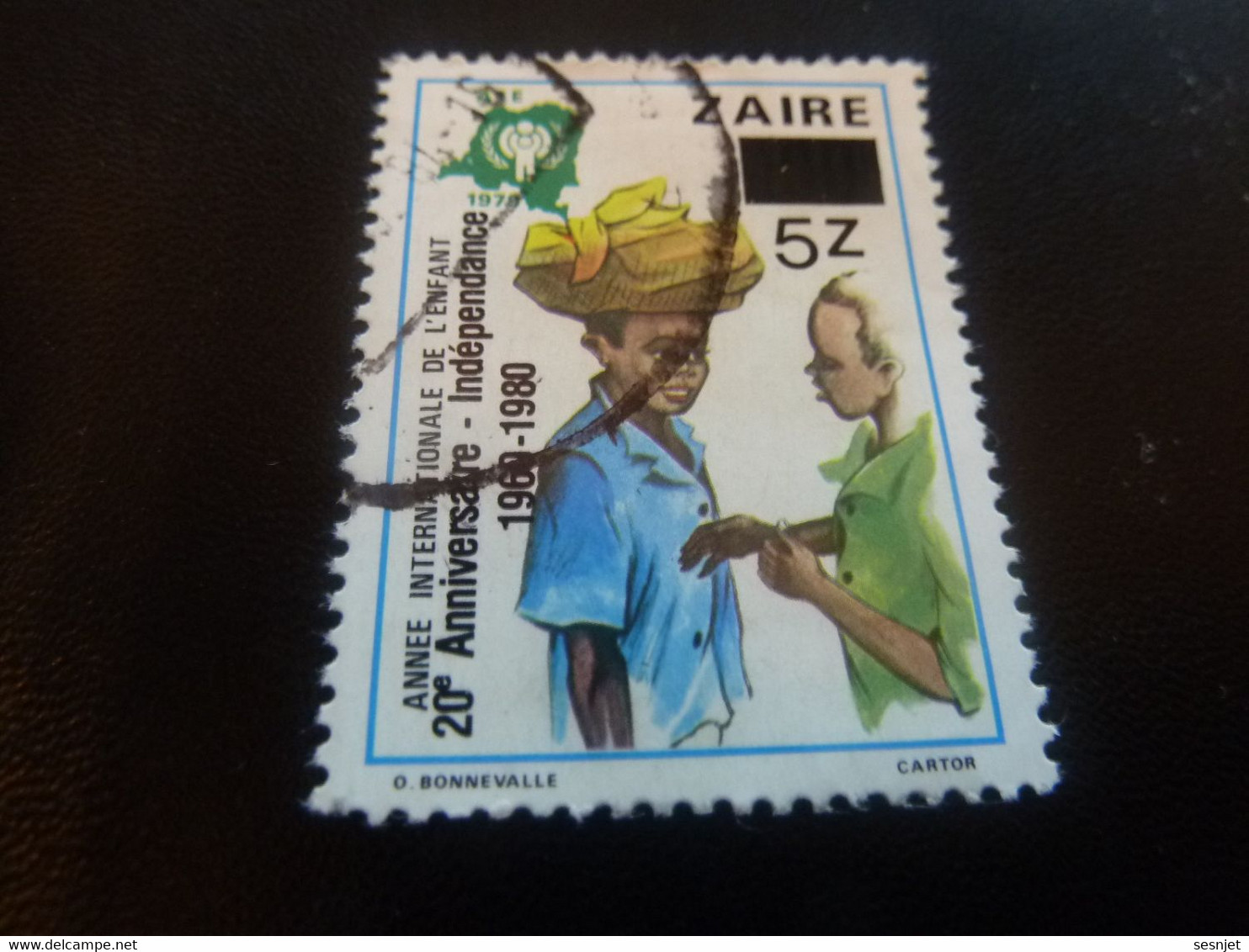 Année Internationale De L'Enfant - Val 5z - Surchargé - Multicolore - Oblitéré - Année 1980 - - Used Stamps