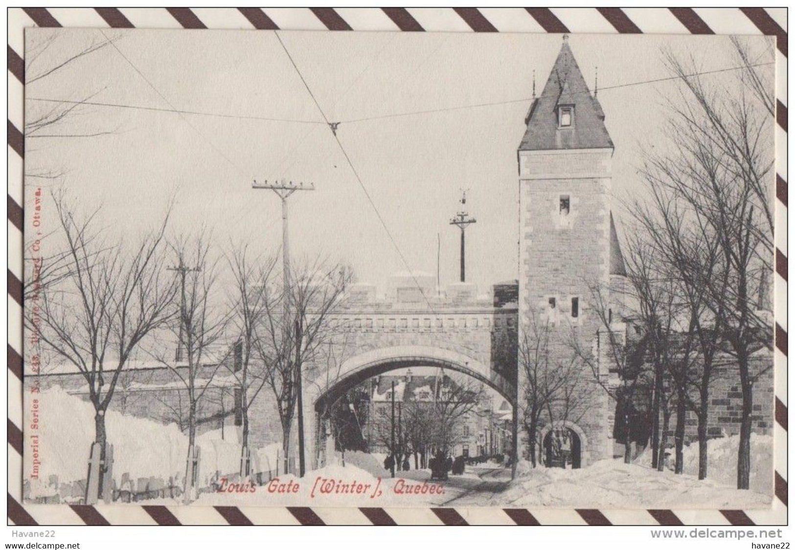 5AH2222  QUEBEC LOUIS GATE WINTER  2  SCANS - Québec – Les Portes