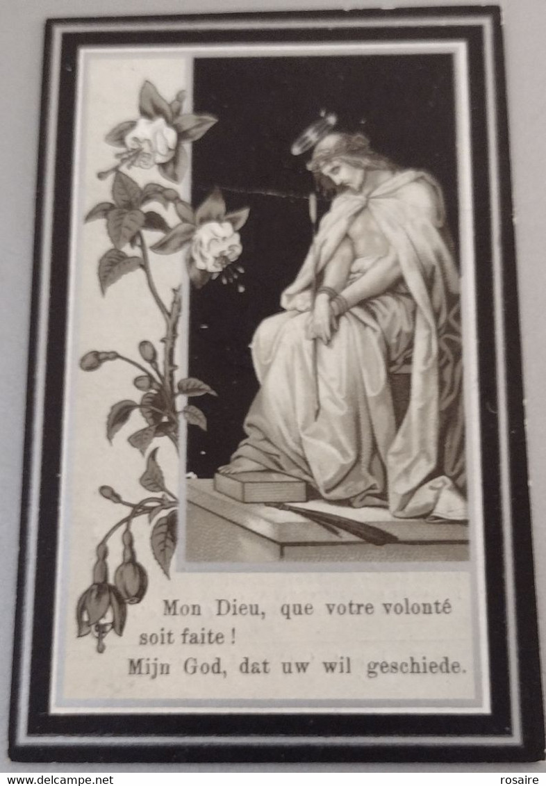 Marie Ferdinande Van Loo-gand 1848-lokeren 1905-vouw Voorzijde ! - Devotieprenten