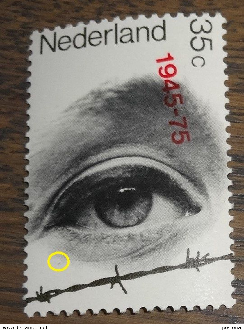 Nederland - MAST - 1072 PM3 - 1975 - Plaatfout - Postfris - Zwart Puntje Links Boven Draad - Errors & Oddities