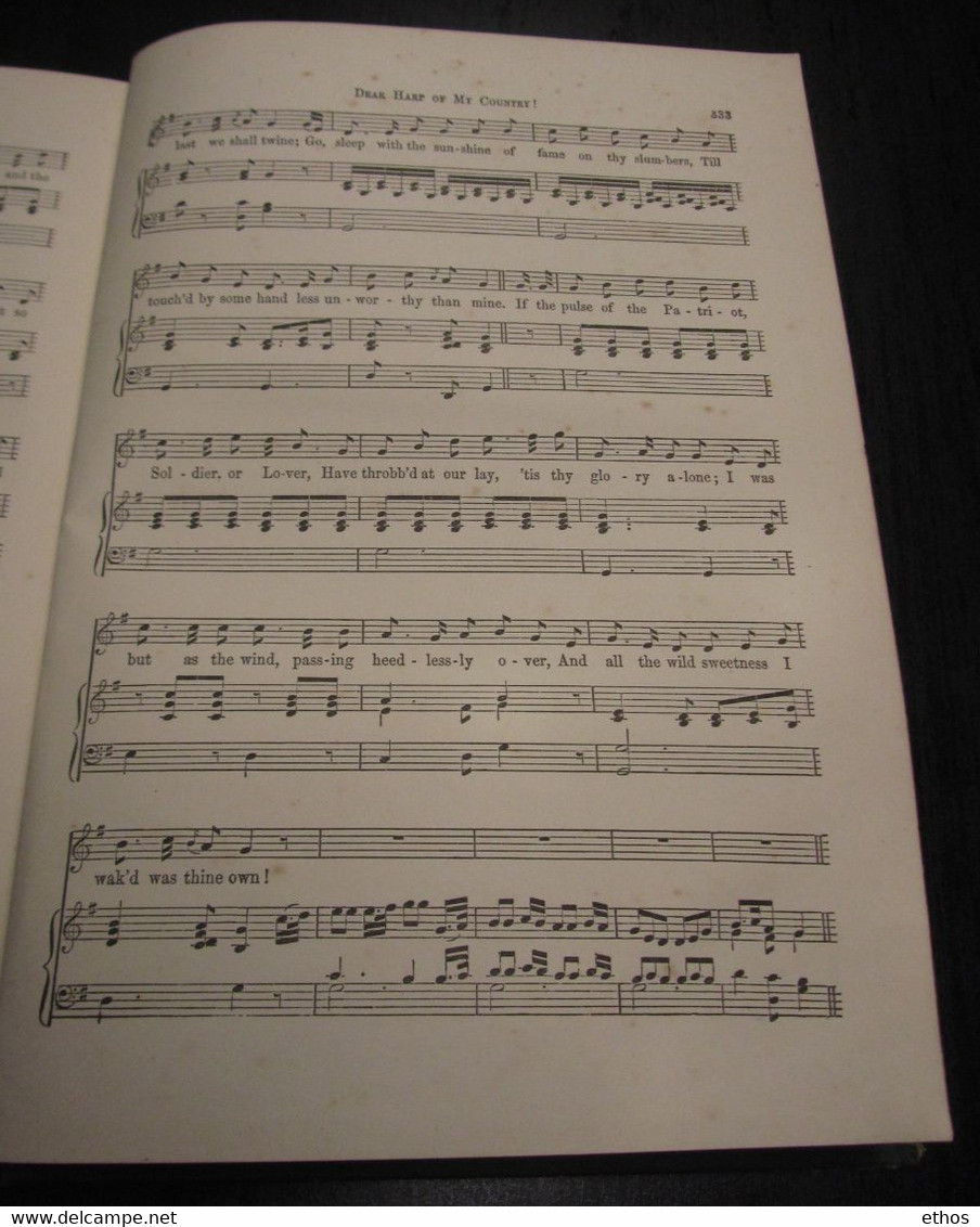 Mélodies irlandaises avec Symphonies... Par Sir John Stevenson...Edition 1859.