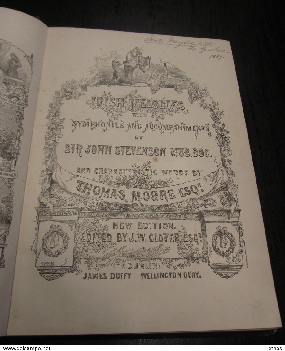 Mélodies Irlandaises Avec Symphonies... Par Sir John Stevenson...Edition 1859. - 1850-1899