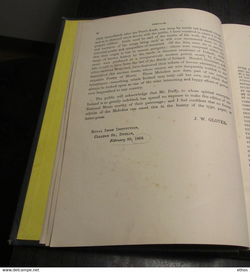 Mélodies Irlandaises Avec Symphonies... Par Sir John Stevenson...Edition 1859. - 1850-1899