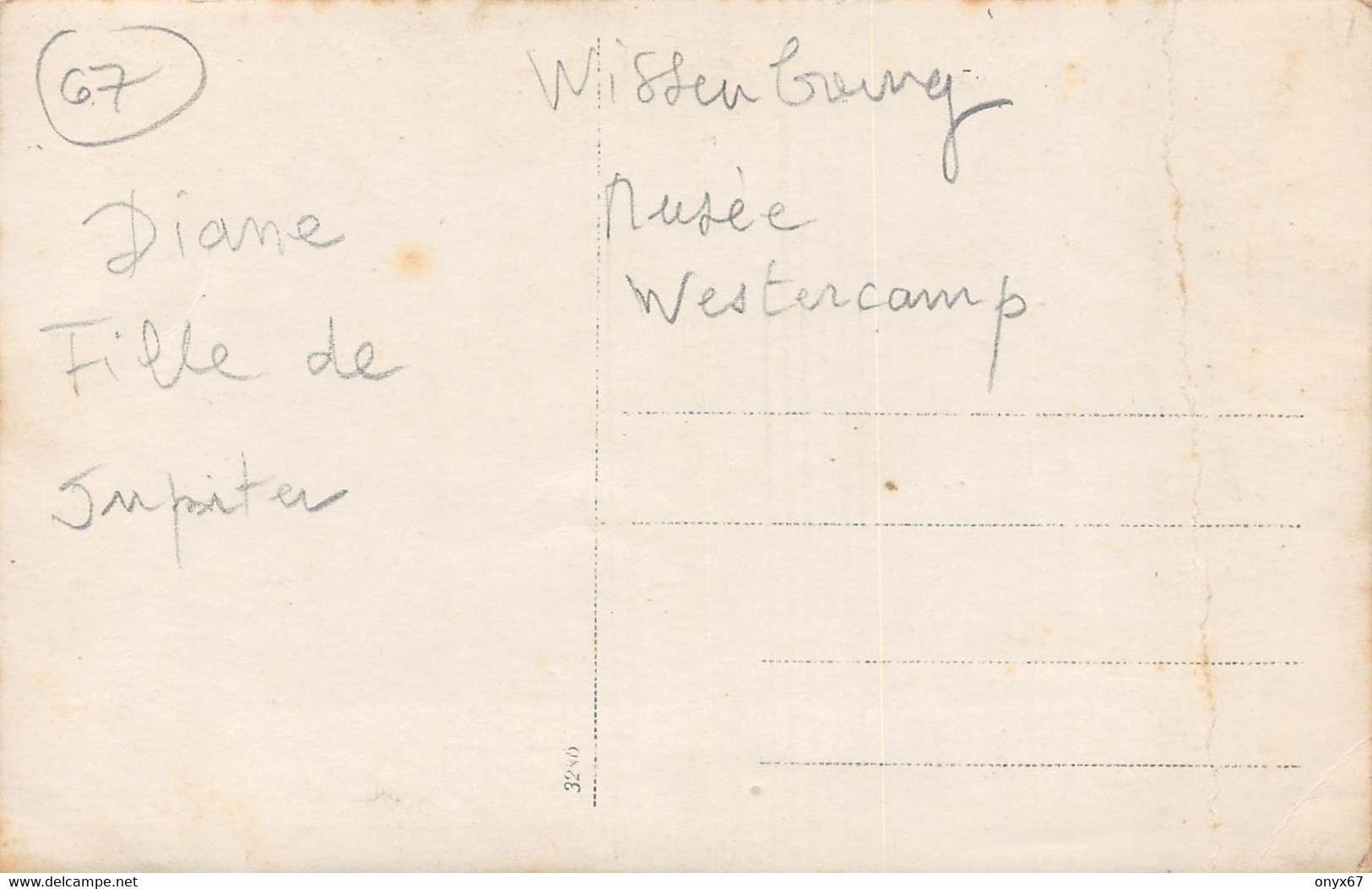 Carte Postale Photo WISSEMBOURG-WEISSENBURG-67-Bas-Rhin-Diane Fille De Jupiter Au Musée Westercamp-ATTENTION PLI - Wissembourg