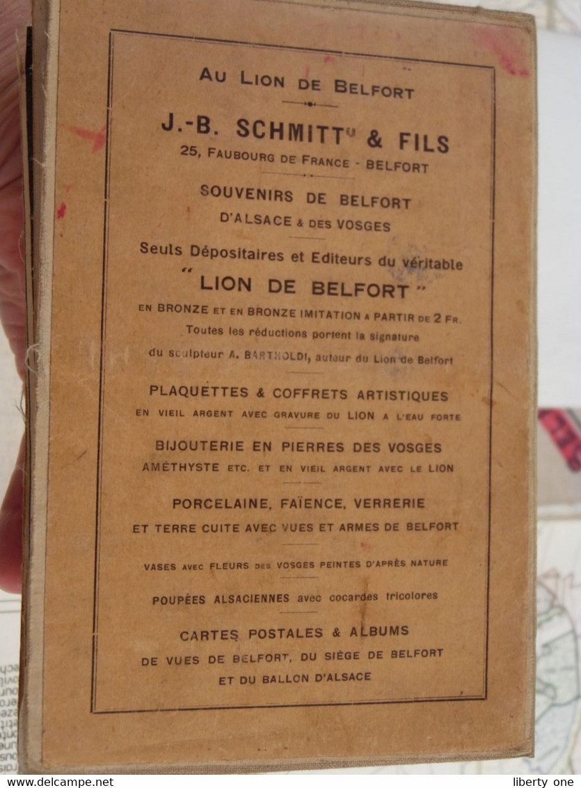 Environs de BELFORT ( FR ) 1/50.000 > Voir DETAIL svp !! ( Carte Katoen / Coton / Cotton ) Imp. J. B. SCHMITT & Fils !