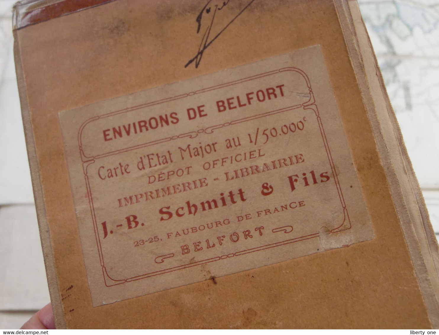 Environs de BELFORT ( FR ) 1/50.000 > Voir DETAIL svp !! ( Carte Katoen / Coton / Cotton ) Imp. J. B. SCHMITT & Fils !