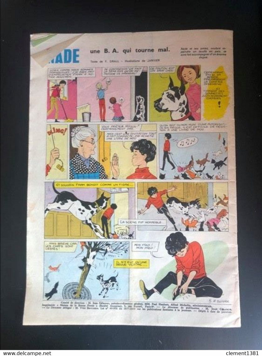 Bernadette Nade Magazine BD Jeunesse N°247 Janvier 1966 - Bernadette