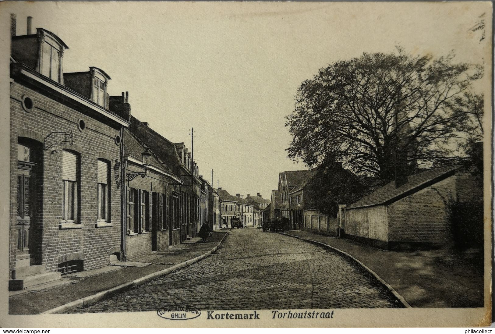 Kortemark // Torhoutstraat 19?? Papierresten Adrszijde - Kortemark