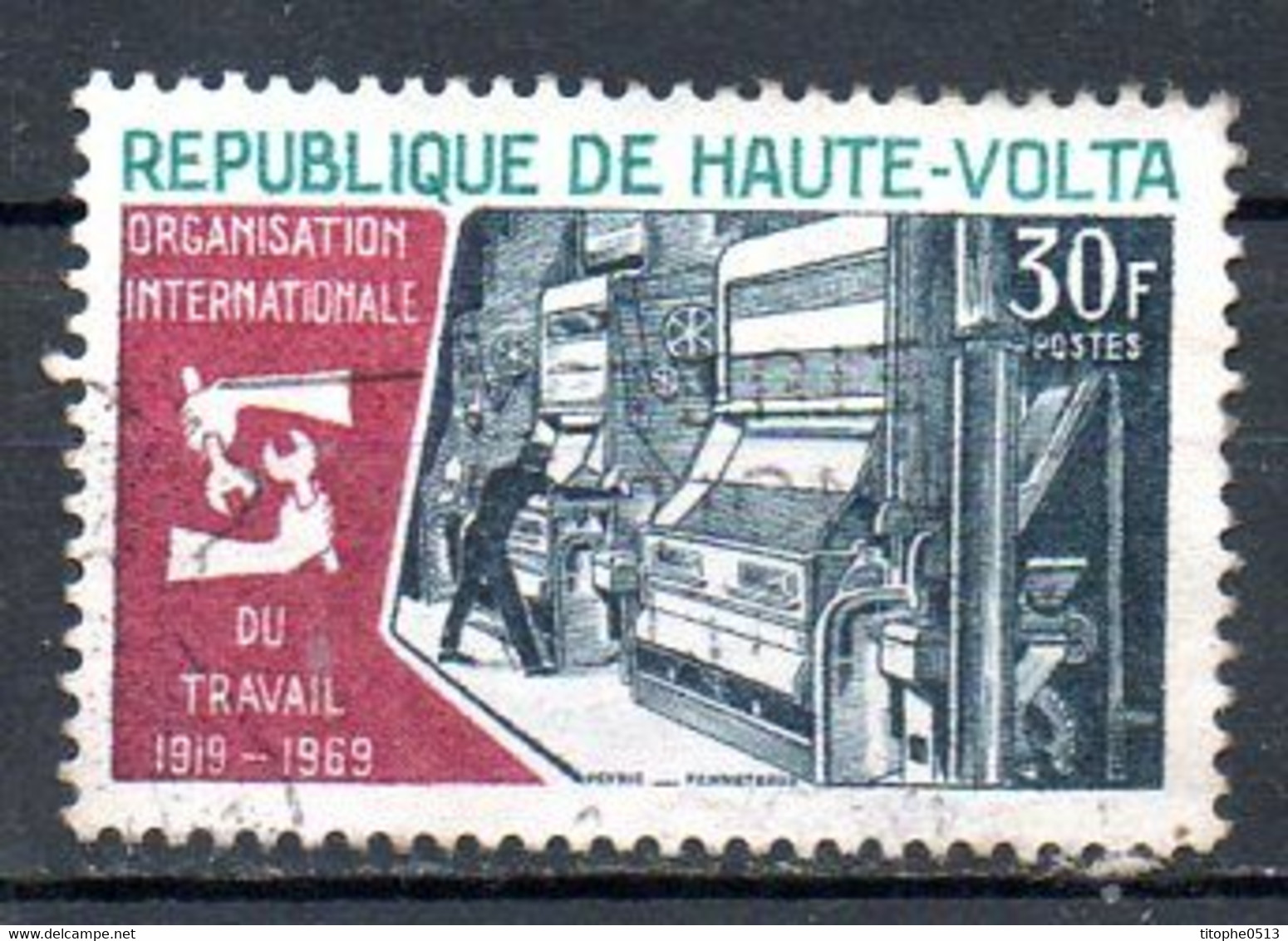 HAUTE-VOLTA. N°196 Oblitéré De 1969. O.I.T.. - IAO