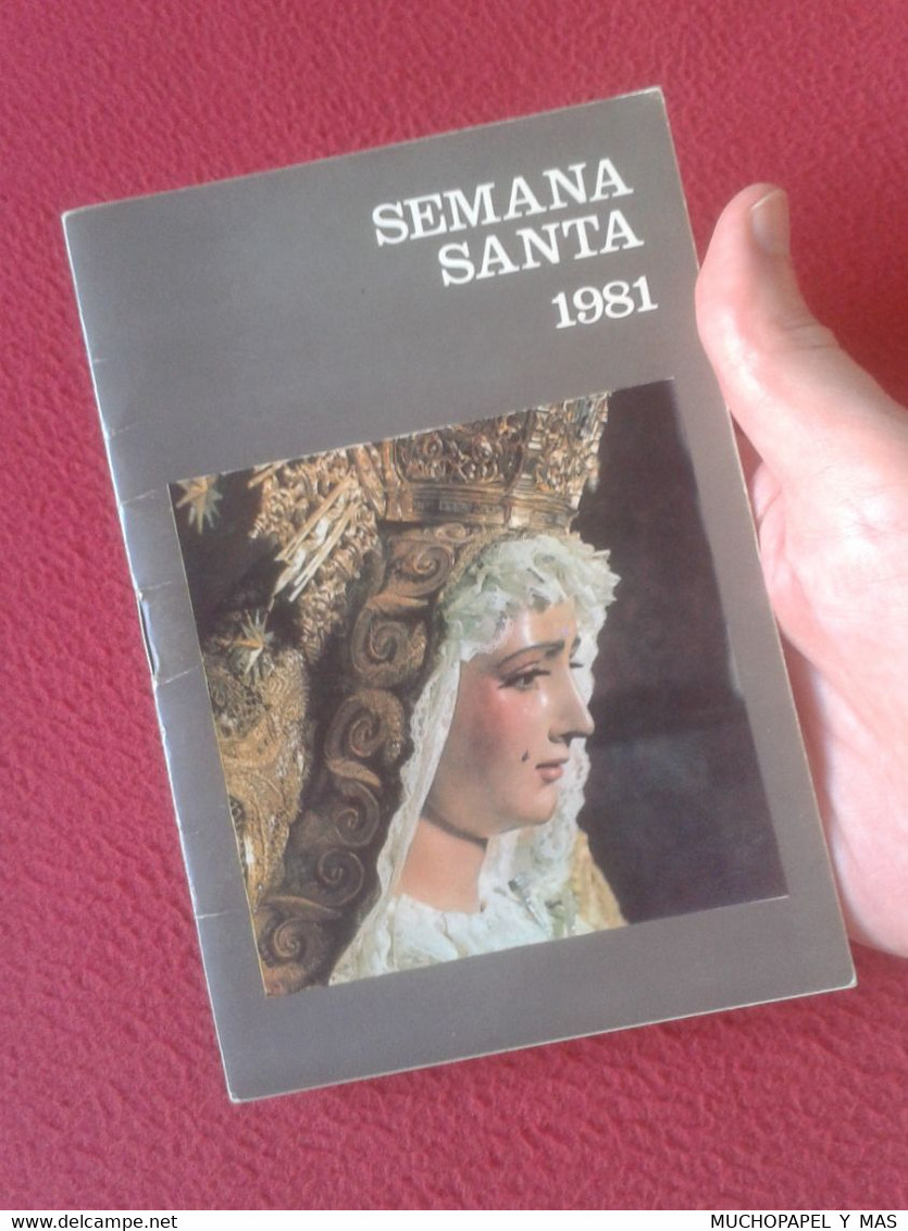 GUÍA SEMANA SANTA DE SEVILLA 1981 ITINERARIOS DE LAS COFRADÍAS PROGRAMA PLANO GENERAL CASCO ANTIGUO. HOLY WEEK EASTER... - Filosofie & Godsdienst