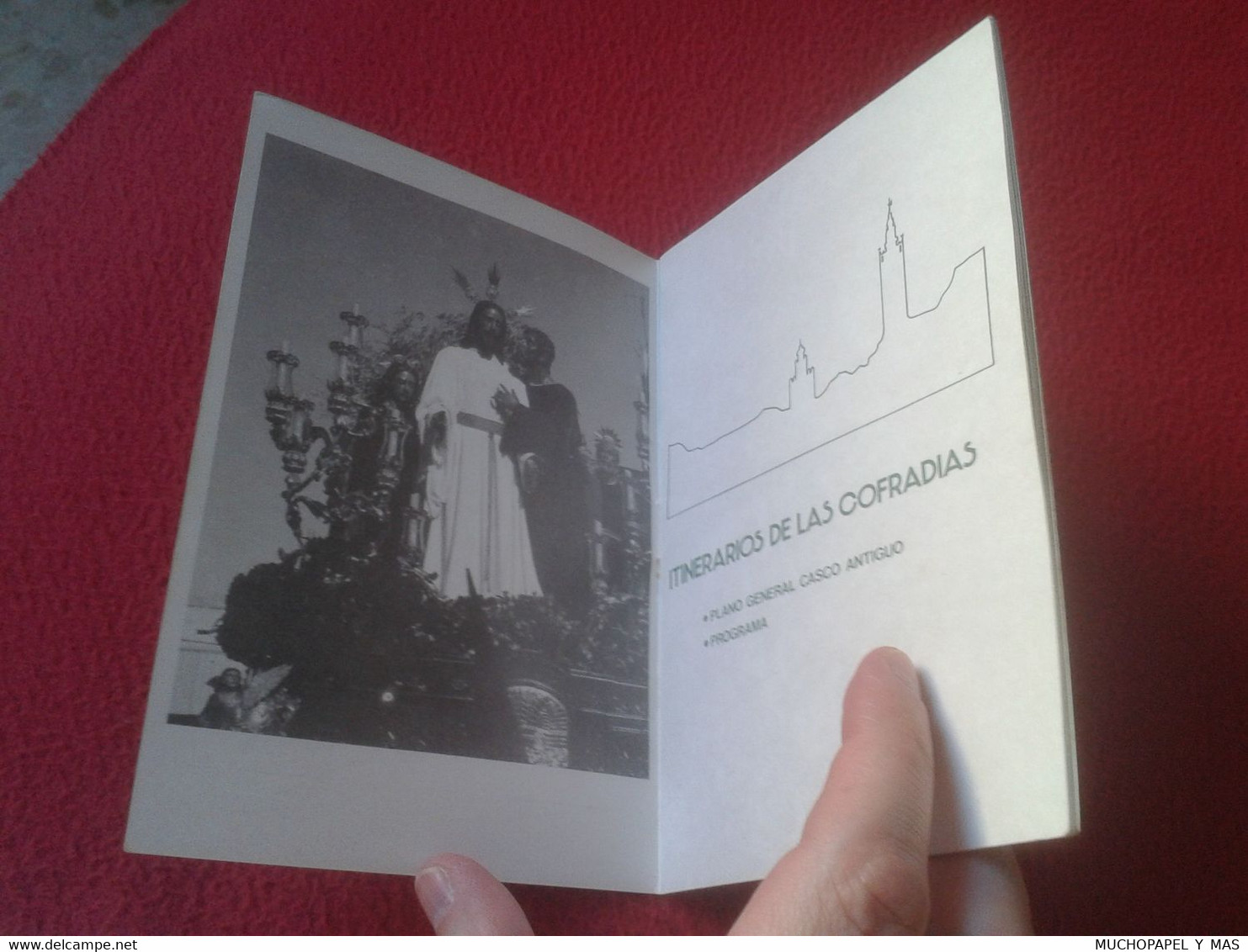 GUÍA SEMANA SANTA DE SEVILLA 1981 ITINERARIOS DE LAS COFRADÍAS PROGRAMA PLANO GENERAL CASCO ANTIGUO. HOLY WEEK EASTER... - Philosophy & Religion