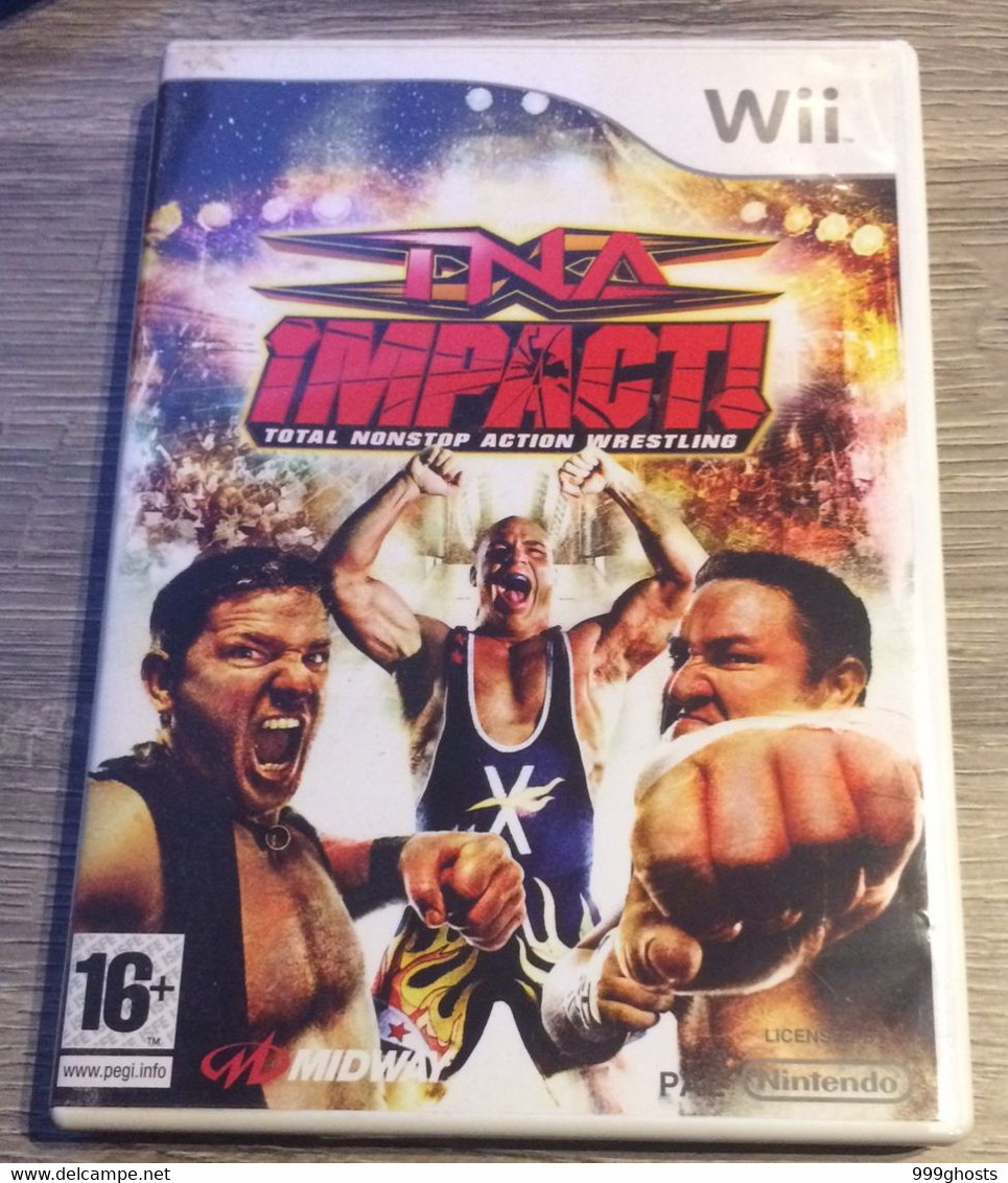 NINTENDO WII GAME TNA IMPACT'S TOTAL NONSTOP ACTION WRESTLING - USED - INCLUDING MANUAL And POSTER - Wii