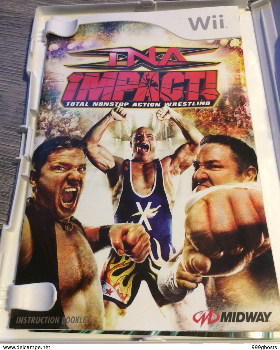 NINTENDO WII GAME TNA IMPACT'S TOTAL NONSTOP ACTION WRESTLING - USED - INCLUDING MANUAL And POSTER - Wii