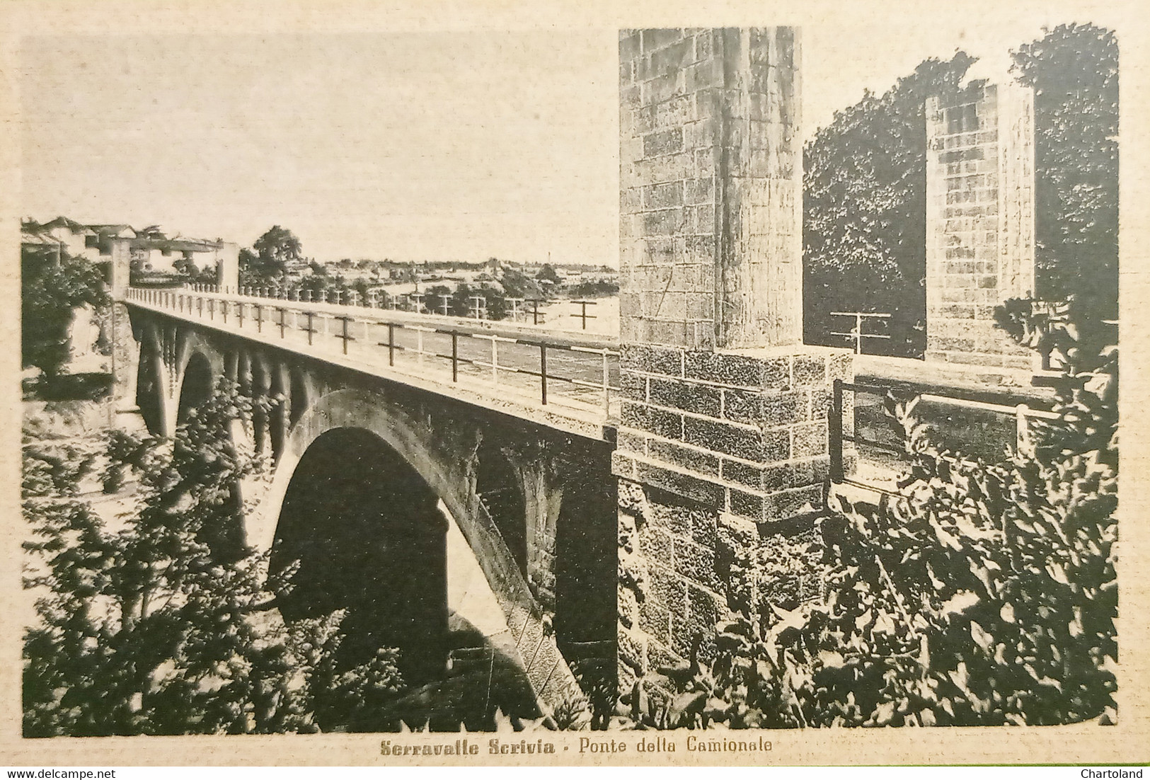 Cartolina - Serravalle Scrivia - Ponte Della Camionale - 1920 Ca. - Alessandria